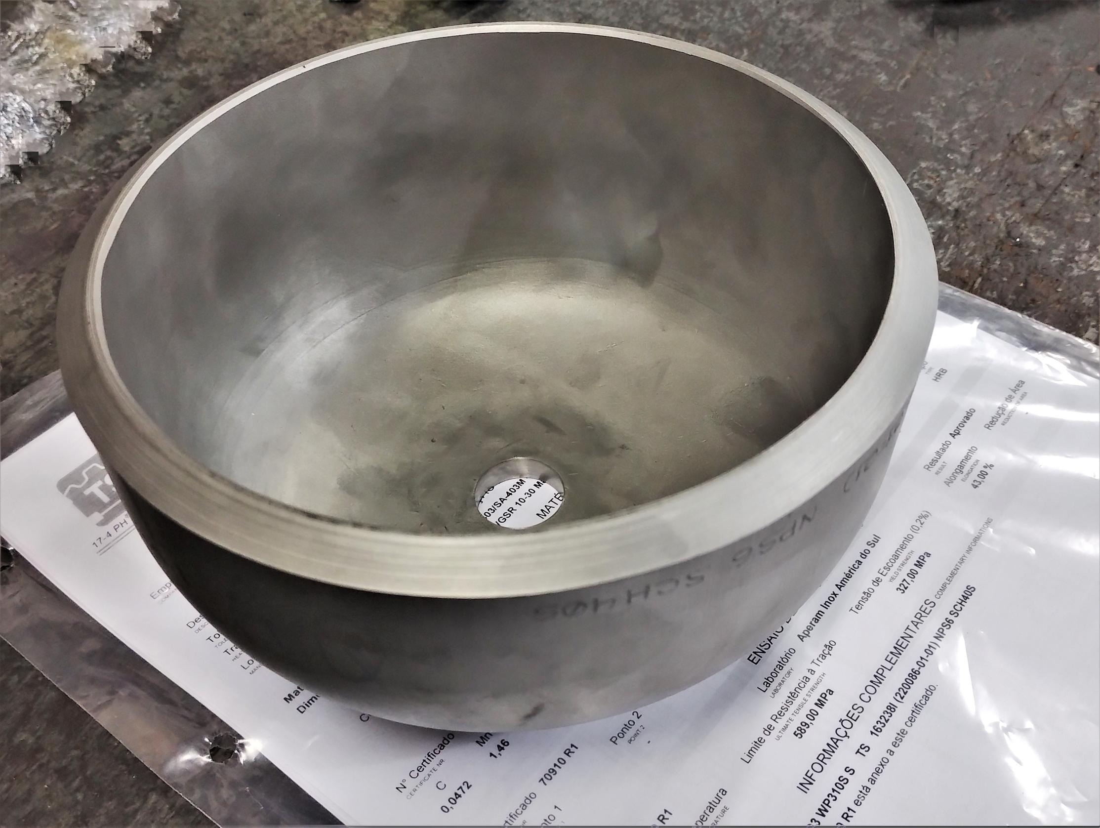 CAP ASME B16.9 AISI310S (UNS S31008)